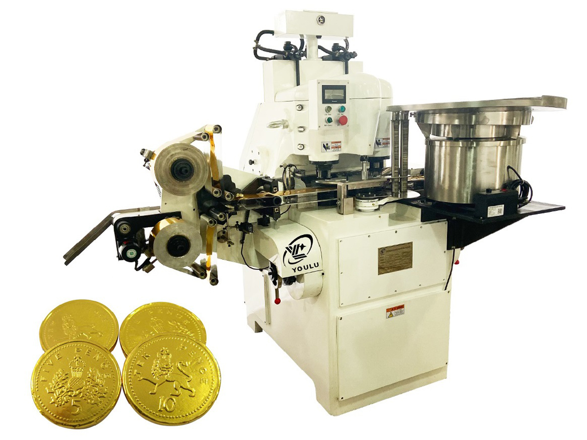 Covering&Knurling Machine for Coin Chocolate